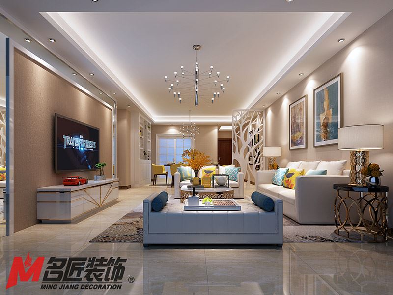 河源市得嘉花園現(xiàn)代簡(jiǎn)約風(fēng)格三居室裝修案例